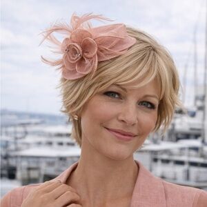 Powder Pink Top Hat Facinator